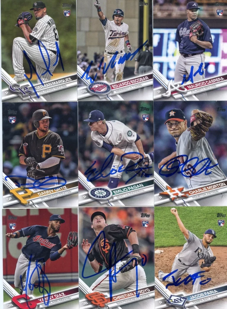 GERMAN MARQUEZ SIGNED 2017 TOPPS ROOKIE CARD AUTO
