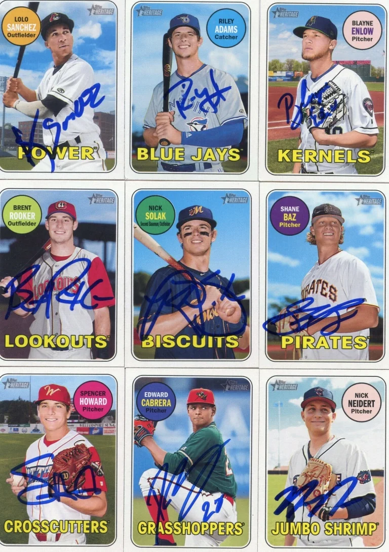 EDWARD CABRERA SIGNED 2018 TOPPS HERITAGE MINORS ROOKIE CARD AUTO