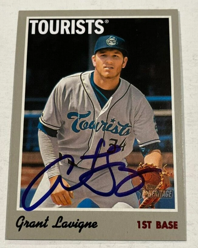 GRANT LAVIGNE SIGNED 2019 TOPPS HERITAGE MINOR LEAGUE BASEBALL CARD AUTO