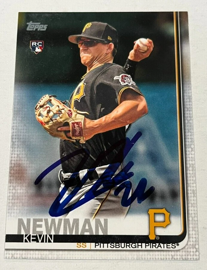 KEVIN NEWMAN SIGNED 2019 TOPPS BASEBALL CARD AUTOGRAPH AUTO