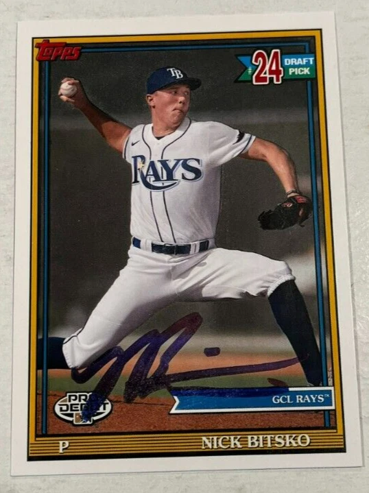 NICK BITSKO SIGNED 2021 TOPPS PRO DEBUT BASEBALL CARD AUTOGRAPH AUTO