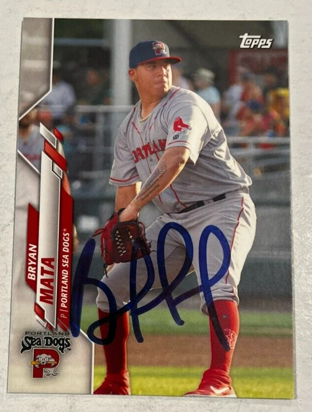 BRYAN MATA SIGNED 2020 TOPPS PRO DEBUT BASEBALL CARD AUTOGRAPH AUTO