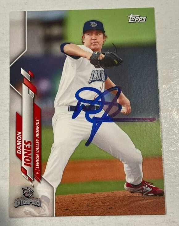 DAMON JONES SIGNED 2020 TOPPS PRO DEBUT BASEBALL CARD AUTOGRAPH AUTO