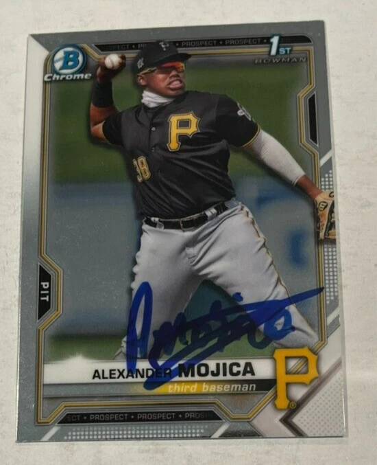 ALEXANDER MOJICA SIGNED 2021 BOWMAN CHROME BASEBALL CARD ROOKIE AUTO