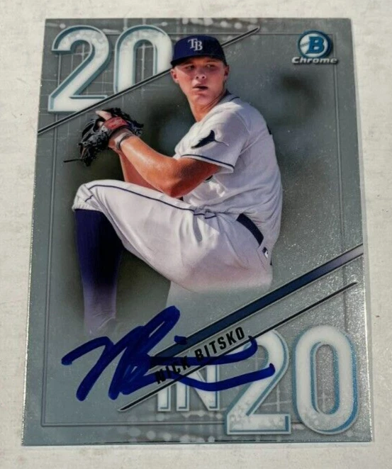 NICK BITSKO SIGNED 2020 BOWMAN CHROME DRAFT PROSPECT ROOKIE CARD AUTO