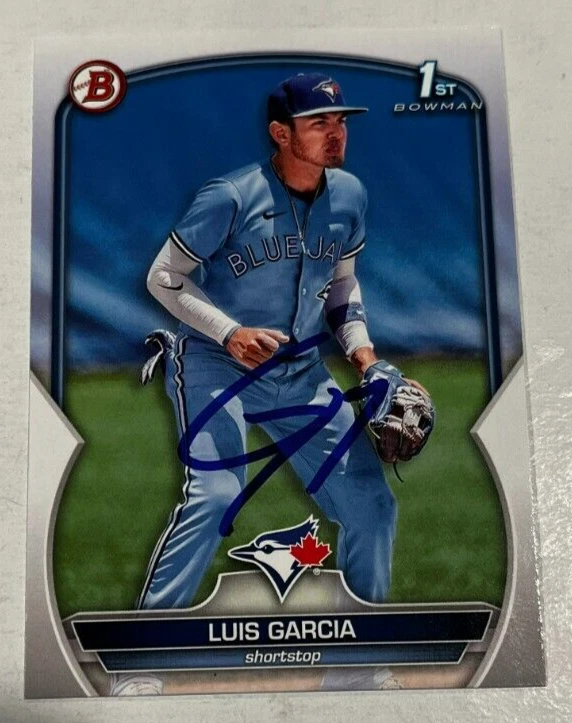 MANUEL BELTRE SIGNED 2023 BOWMAN PROSPECT BASEBALL CARD AUTO