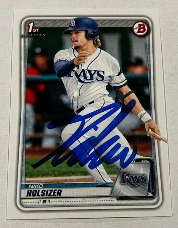 NIKO HULSIZER SIGNED 2020 BOWMAN PROSPECT BASEBALL ROOKIE CARD AUTO