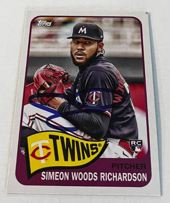 SIMEON WOODS RICHARDSON SIGNED 2023 TOPPS ARCHIVES BASEBALL CARD AUTO