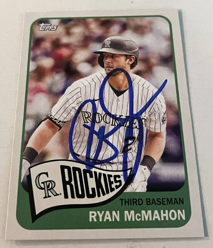 RYAN MCMAHON SIGNED 2023 TOPPS ARCHIVES BASEBALL CARD AUTO