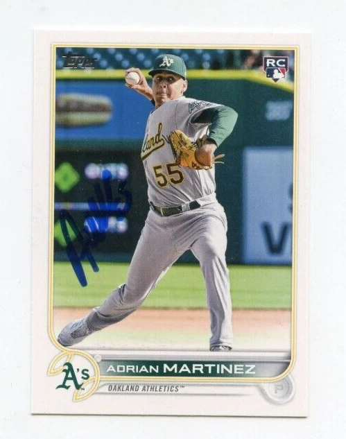 ADRIAN MARTINEZ SIGNED 2022 TOPPS BASEBALL CARD AUTO