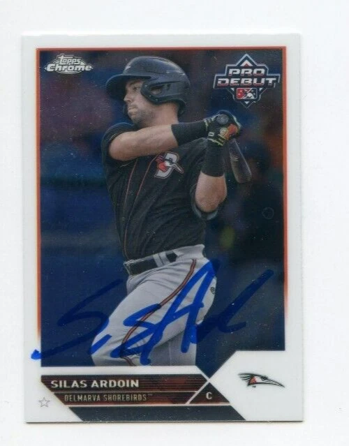 SILAS ARDOIN SIGNED 2023 TOPPS PRO DEBUT CHROME BASEBALL CARD AUTO