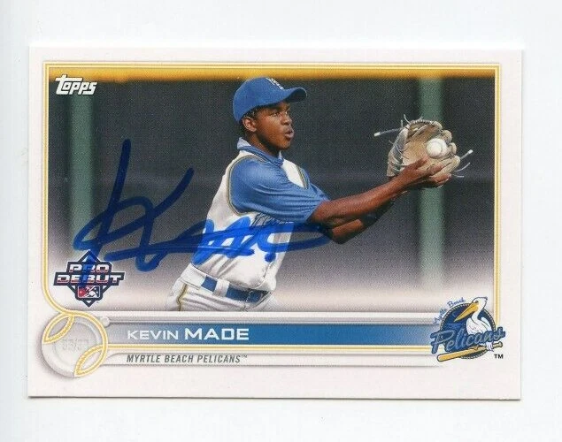 KEVIN MADE SIGNED 2022 TOPPS PRO DEBUT BASEBALL CARD AUTO