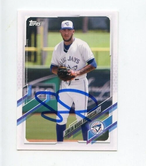 SIMEON WOODS RICHARDSON SIGNED 2021 TOPPS PRO DEBUT BASEBALL CARD AUTO