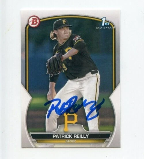 PATRICK REILLY SIGNED 2023 BOWMAN DRAFT BASEBALL CARD AUTO