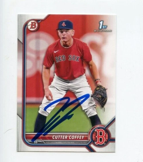CUTTER COFFEY SIGNED 2022 BOWMAN DRAFT BASEBALL CARD AUTO