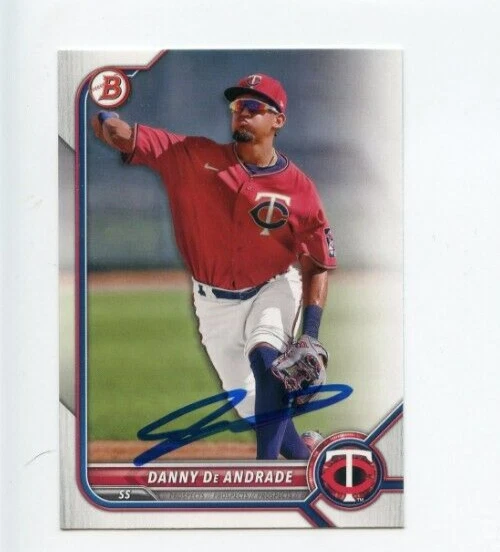 DANNY DE ANDRADE SIGNED 2022 BOWMAN DRAFT BASEBALL CARD AUTO