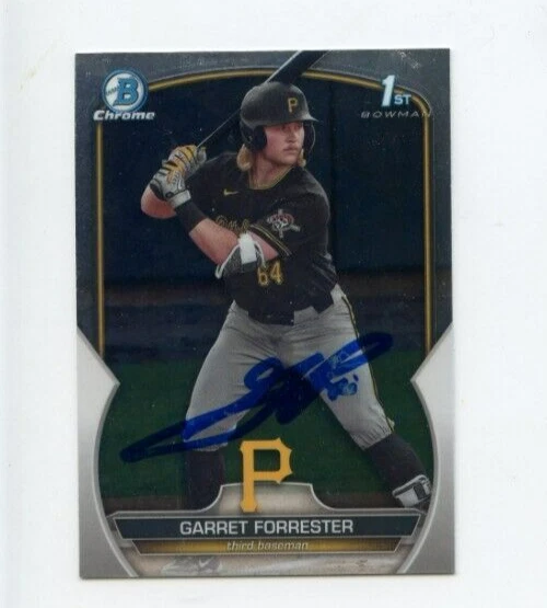 GARRET FORRESTER SIGNED 2023 BOWMAN CHROME DRAFT CARD AUTO