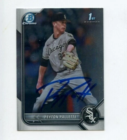 PEYTON PALLETTE SIGNED 2022 BOWMAN CHROME DRAFT CARD AUTO