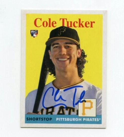 COLE TUCKER SIGNED 2019 TOPPS ARCHIVES BASEBALL CARD AUTO