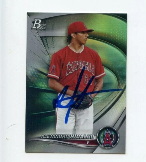 ALEJANDRO HIDALGO SIGNED 2022 BOWMAN PLATINUM BASEBALL CARD AUTO