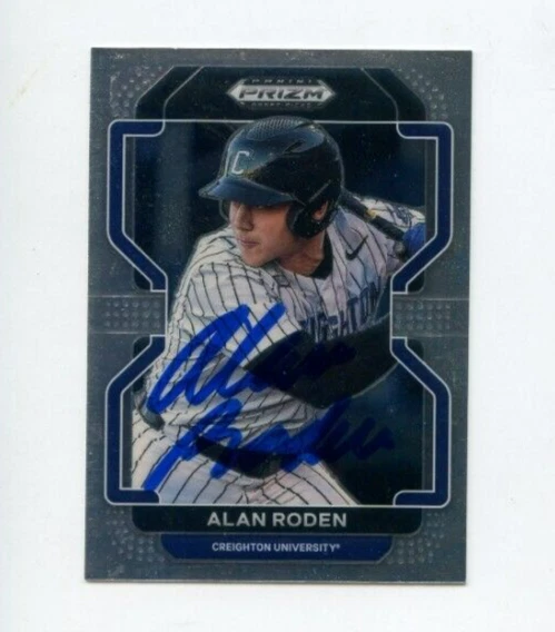 ALAN RODEN SIGNED 2022 PANINI PRIZM DRAFT PICKS BASEBALL CARD AUTO