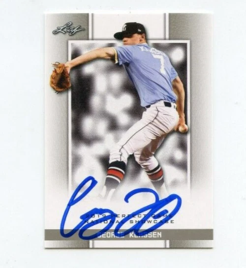 GEORGE KLASSEN SIGNED 2019 LEAF PERFECT GAME BASEBALL CARD AUTO