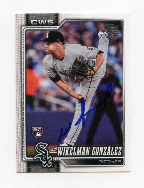 WIKELMAN GONZALEZ SIGNED AUTOGRAPHED 2026 TOPPS BASEBALL CARD AUTO