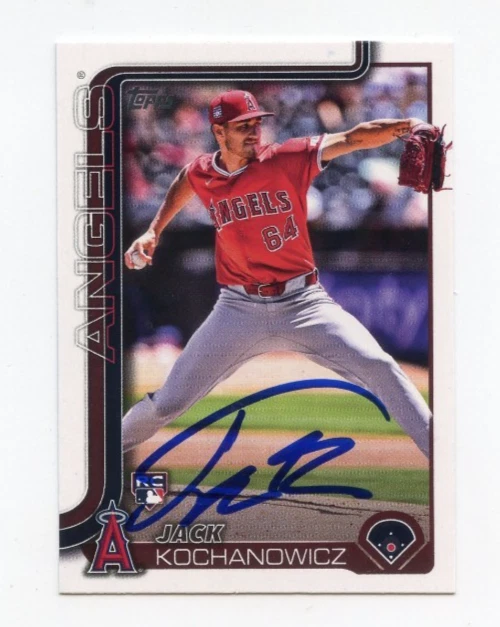 JACK KOCHANOWICZ SIGNED AUTOGRAPHED 2025 TOPPS BASEBALL CARD AUTO