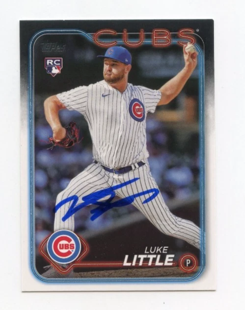 LUKE LITTLE SIGNED AUTOGRAPHED 2024 TOPPS BASEBALL CARD AUTO