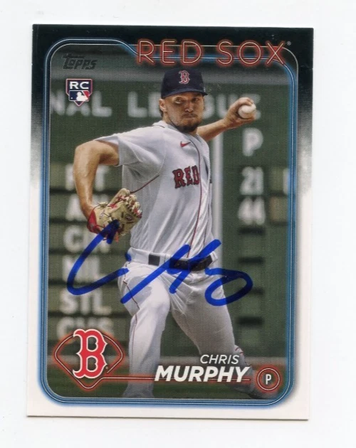 CHRIS MURPHY SIGNED AUTOGRAPHED 2024 TOPPS BASEBALL CARD AUTO