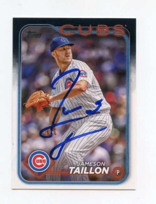 JAMESON TAILLON SIGNED AUTOGRAPHED 2024 TOPPS BASEBALL CARD AUTO