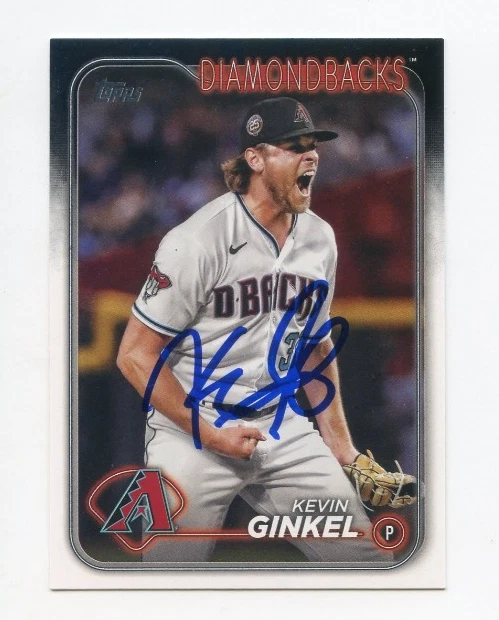KEVIN GINKEL SIGNED AUTOGRAPHED 2024 TOPPS BASEBALL CARD AUTO