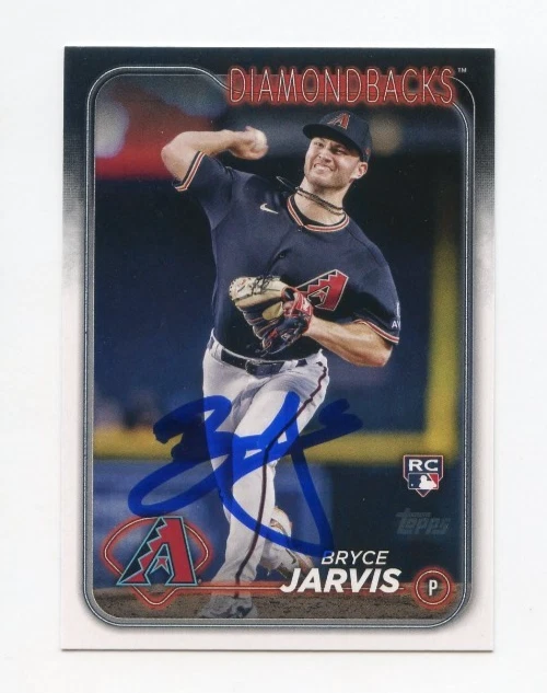 BRYCE JARVIS SIGNED AUTOGRAPHED 2024 TOPPS BASEBALL CARD AUTO