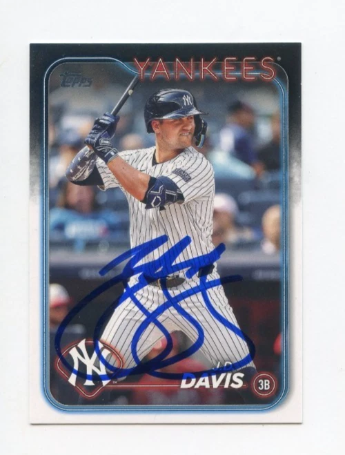 JD DAVIS SIGNED AUTOGRAPHED 2024 TOPPS BASEBALL CARD AUTO