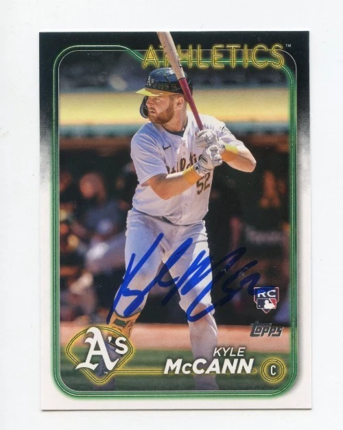 KYLE MCCANN SIGNED AUTOGRAPHED 2024 TOPPS BASEBALL CARD AUTO