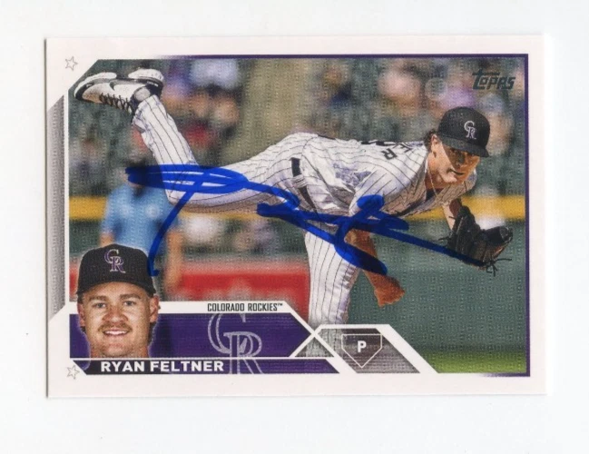 RYAN FELTNER SIGNED AUTOGRAPHED 2023 TOPPS BASEBALL CARD AUTO