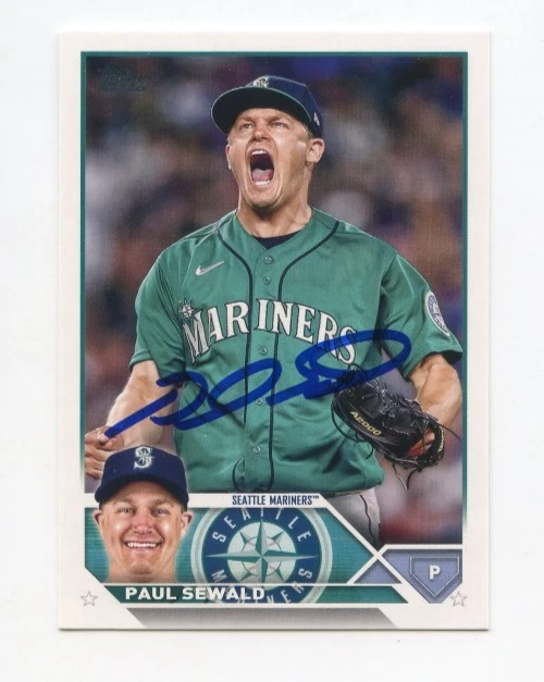 PAUL SEWALD SIGNED AUTOGRAPHED 2023 TOPPS BASEBALL CARD AUTO