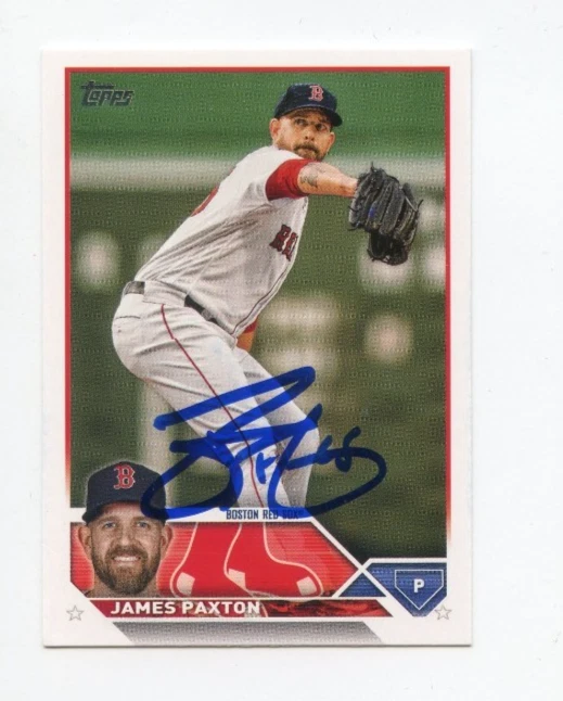 JAMES PAXTON SIGNED AUTOGRAPHED 2023 TOPPS BASEBALL CARD AUTO