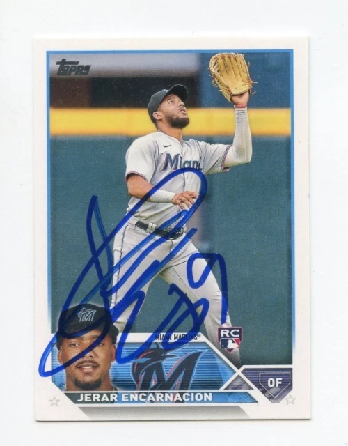 JERAR ENCARNACION SIGNED AUTOGRAPHED 2023 TOPPS BASEBALL CARD AUTO