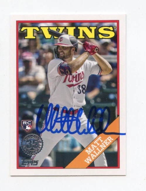 MATT WALLNER SIGNED AUTOGRAPHED 2023 TOPPS BASEBALL CARD AUTO
