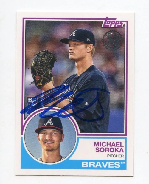 MICHAEL SOROKA SIGNED AUTOGRAPHED 2018 TOPPS BASEBALL CARD AUTO