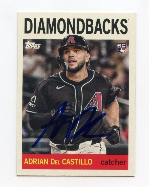 ADRIAN DEL CASTILLO SIGNED AUTOGRAPHED 2025 TOPPS ARCHIVES BASEBALL CARD AUTO
