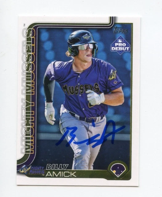 BILLY AMICK SIGNED AUTOGRAPHED 2025 TOPPS PRO DEBUT BASEBALL CARD AUTO