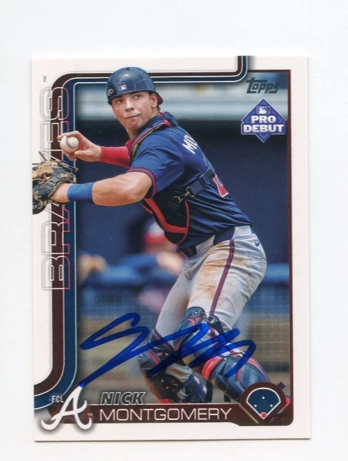 NICK MONTGOMERY SIGNED AUTOGRAPHED 2025 TOPPS PRO DEBUT BASEBALL CARD AUTO