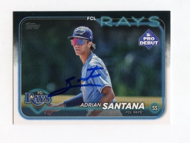 ADRIAN SANTANA SIGNED AUTOGRAPHED 2024 TOPPS PRO DEBUT BASEBALL CARD AUTO