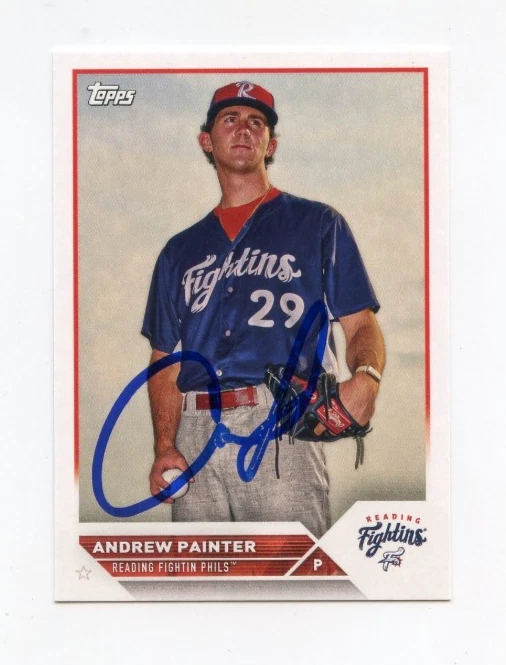 ANDREW PAINTER SIGNED AUTOGRAPHED 2023 TOPPS PRO DEBUT BASEBALL CARD AUTO