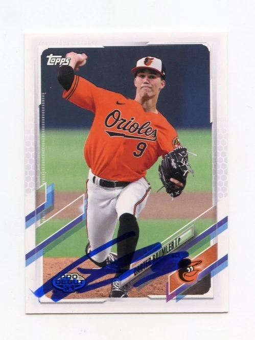 CARTER BAUMLER SIGNED AUTOGRAPHED 2021 TOPPS PRO DEBUT BASEBALL CARD AUTO