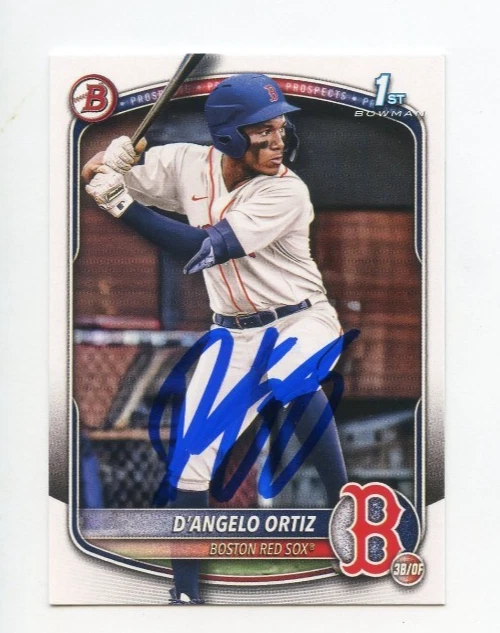 D'ANGELO ORTIZ SIGNED AUTOGRAPHED 2025 BOWMAN BASEBALL CARD AUTO