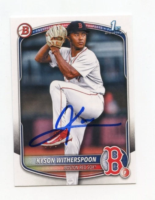 KYSON WITHERSPOON SIGNED AUTOGRAPHED 2025 BOWMAN DRAFT BASEBALL CARD AUTO