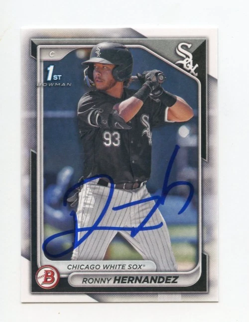 RONNY HERNANDEZ SIGNED AUTOGRAPHED 2024 BOWMAN BASEBALL CARD AUTO